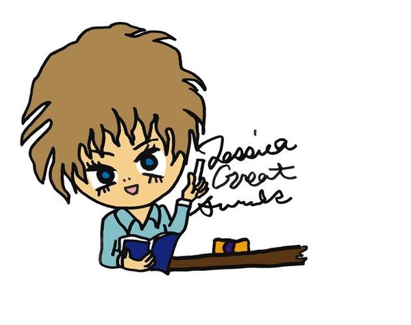 插画-个性卡通-学习 看书 英文